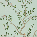 Обои ручная роспись Gustavian Garden Spring on white dyed paper варинант исполнения - 2 | Loft Concept в Костроме