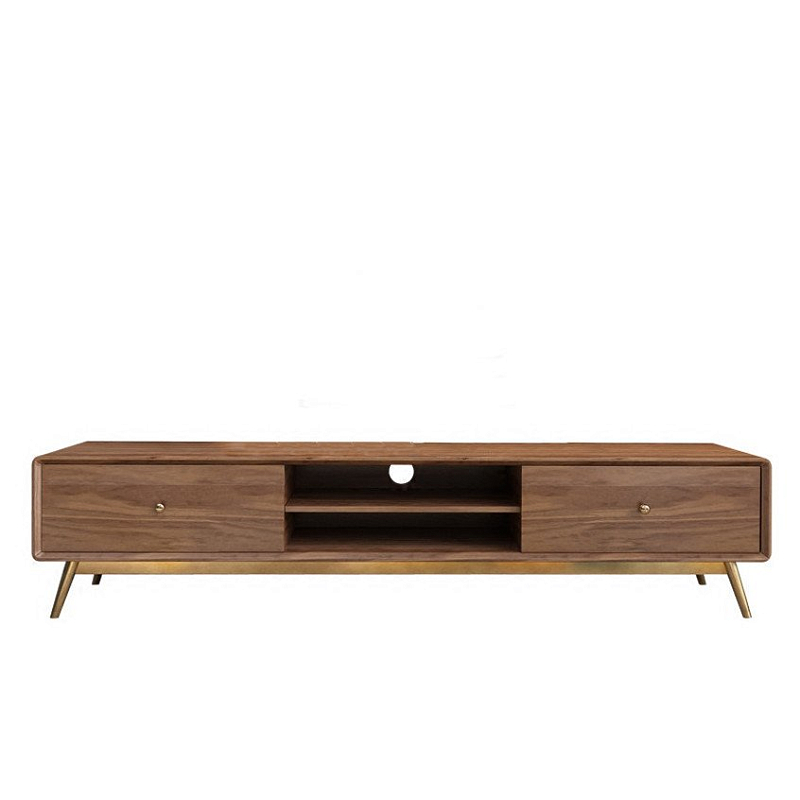 Тв-тумба Walnut tv Орех Глянцевое золото Тв-тумба Walnut tv Орех Глянцевое золото в Костроме | Loft Concept