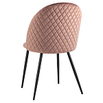 Мягкий стул в велюре пыльно-розового цвета Miruna Chair варинант исполнения - 4 | Loft Concept в Костроме