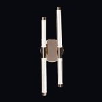 Бра с круглым основанием золотого цвета и двумя вертикальными плафонами Hex Scaffold варинант исполнения - 2 | Loft Concept в Костроме