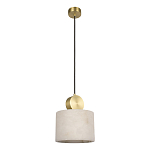 Подвесной светильник с круглым мраморным плафоном Marble square варинант исполнения - 1 | Loft Concept в Костроме