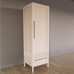 Узкий Шкаф Primo с 2 выдвижными ящиками Светлый дуб варинант исполнения - 3 | Loft Concept в Костроме