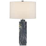 Настольная лампа с корпусом из серого мрамора Breathtaking View варинант исполнения - 3 | Loft Concept в Костроме