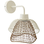 Бра с сетчатым металлическим абажуром Beige Gold Mesh Lampshade варинант исполнения - 1 | Loft Concept в Костроме