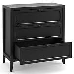Комод с 3-мя ящиками черный Silva Black Chest of Drawers варинант исполнения - 3 | Loft Concept в Костроме