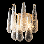 Бра с подвесками из рифленного стекла в форме капель Textured Glass варинант исполнения - 1 | Loft Concept в Костроме