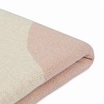 Плед из хлопка бежевого цвета с абстрактным принтом Elysian Flow Peach варинант исполнения - 4 | Loft Concept в Костроме