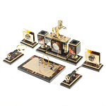 Настольный письменный набор из яшмы и долерита с декором в виде коня Manager Organizer варинант исполнения - 3 | Loft Concept в Костроме