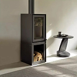 Дизайнерский журнальный столик чёрный с круглой столешницей Arycy варинант исполнения - 7 | Loft Concept в Костроме