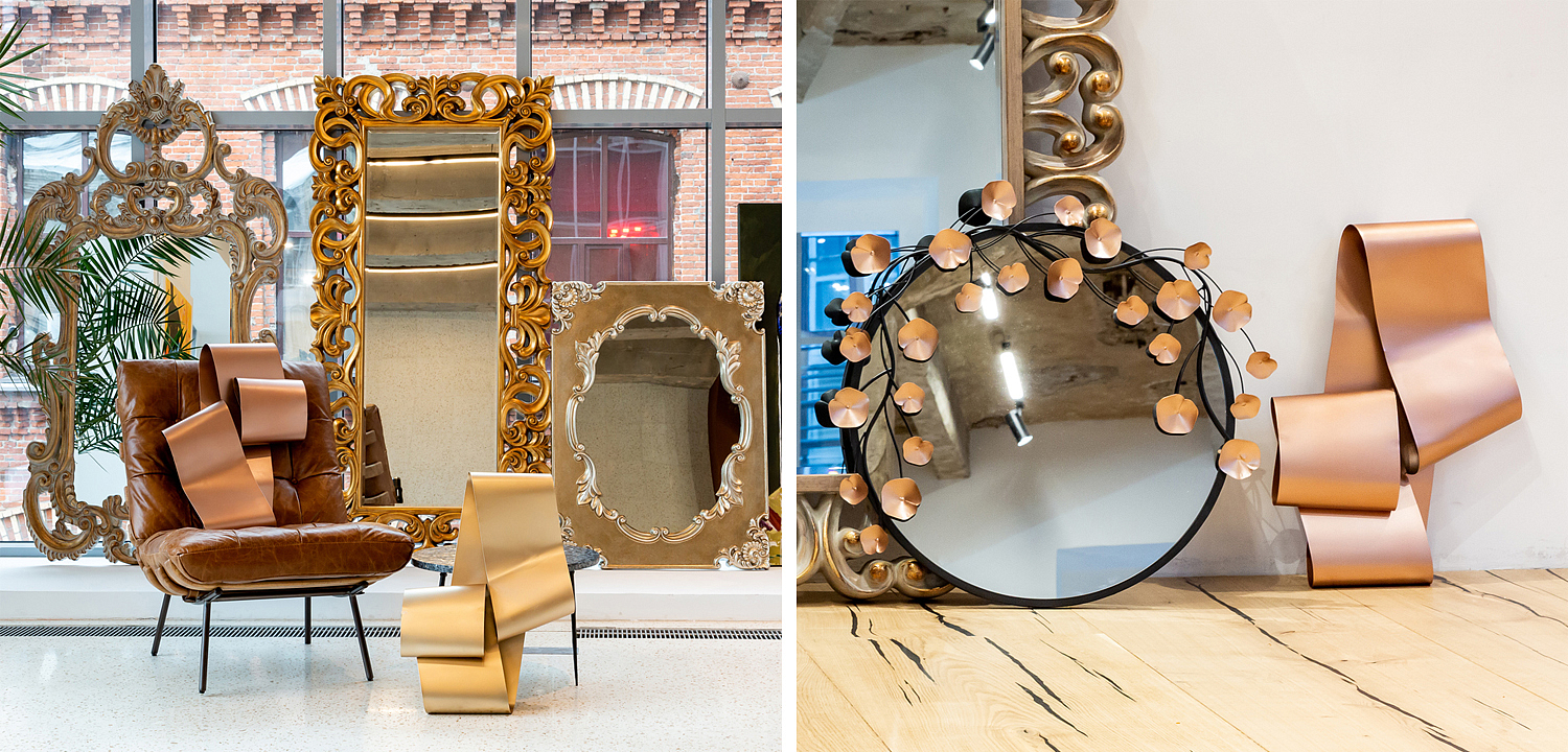 Аксессуар на стену Yvonne pink gold Аксессуар на стену Yvonne pink gold - Loft-Concept в Костроме