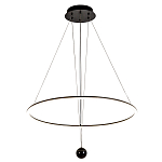 Светодиодная люстра Black LED Circle and Ball Lamp варинант исполнения - 2 | Loft Concept в Костроме