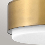 Потолочный светильник круглой формы с белым матовым плафоном Hinkley варинант исполнения - 2 | Loft Concept в Костроме