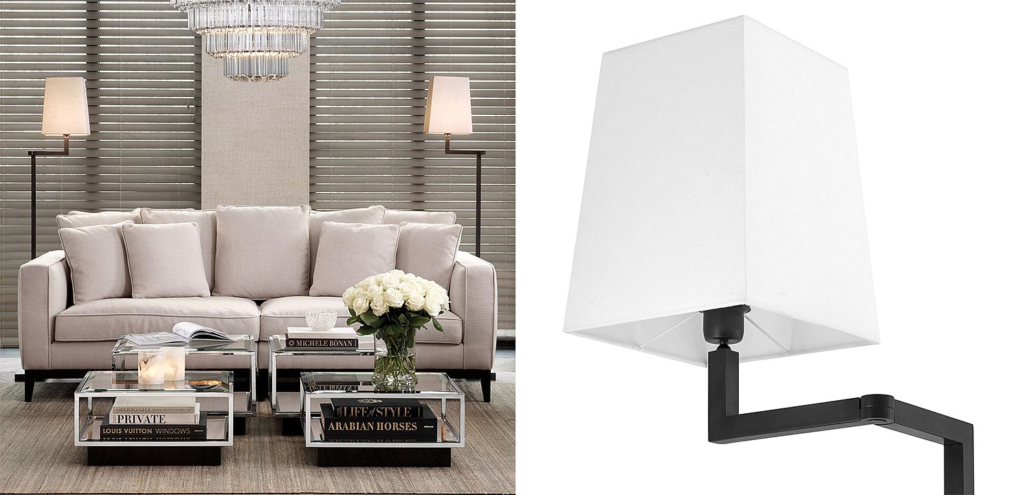 Торшер Eichholtz Floor Lamp Cambell Brass - Loft-Concept в Костроме