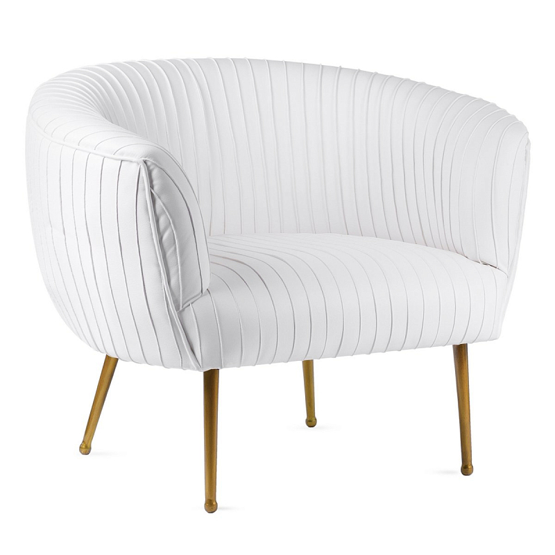 Кресло Kelly Wearstler SOUFFLE CHAIR - RUCHED Milk Молочный Латунь Кресло Kelly Wearstler SOUFFLE CHAIR - RUCHED Milk Молочный Латунь в Костроме | Loft Concept