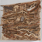 Большая Абстрактное Панно из веток и нитей Dryad Wall Art варинант исполнения - 1 | Loft Concept в Костроме