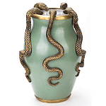 Фарфоровая ваза с декоративными змеями Eden Garden варинант исполнения - 2 | Loft Concept в Костроме