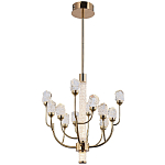 Люстра с декором в виде кристаллов из хрусталя Kenneth Crystal Stone Chandelier 12 варинант исполнения - 2 | Loft Concept в Костроме