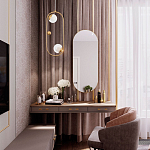 Подвесной светильник с 2-мя сферическими плафонами из рельефного акрила Pearls Suspension Hanging Lamp варинант исполнения - 2 | Loft Concept в Костроме