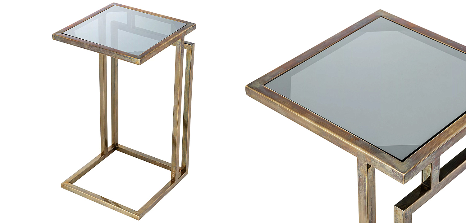 Приставной стол Eichholtz Side Table Marcus Brass Приставной стол Eichholtz Side Table Marcus Brass - Loft-Concept в Костроме