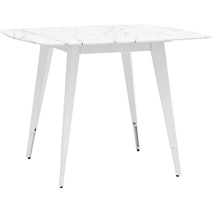 Стол обеденный De Villiers столешница белый мрамор