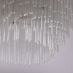 Люстра круглая с прозрачными стеклянными трубками Nembus варинант исполнения - 6 | Loft Concept в Костроме