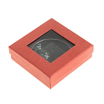 Зеркало карманное двухстороннее круглое из натурального камня Серафинит в подарочной упаковке Silver Stone Mirrors варинант исполнения - 4 | Loft Concept в Костроме