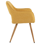 Стул в рогожке желтого цвета NEASAN STOOL варинант исполнения - 5 | Loft Concept в Костроме