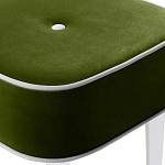 Квадратный мягкий пуф на белых ножках Winton Pouf Square варинант исполнения - 2 | Loft Concept в Костроме