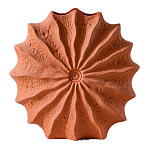 Ваза керамическая в виде круглой терракотовой морской раковины Galapagos варинант исполнения - 1 | Loft Concept в Костроме