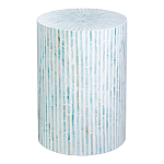 Столик с инкрустацией с перламутровым узором Dominic Blue варинант исполнения - 1 | Loft Concept в Костроме