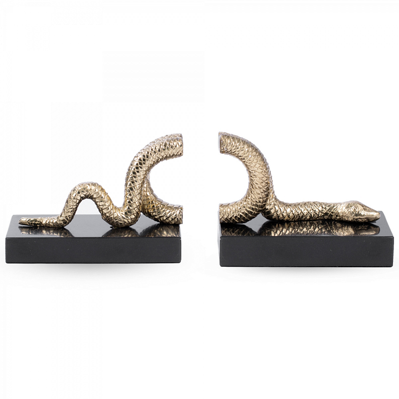 Держатель для книг Golden Snake Черный Золотой Держатель для книг Golden Snake Черный Золотой в Костроме | Loft Concept