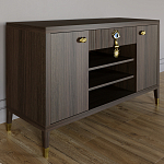 Комод-буфет Elsa Dreams Walnut с открытыми полками   варинант исполнения - 6 | Loft Concept в Костроме