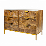 Комод с выдвижными ящиками и фактурным фасадом Termite варинант исполнения - 3 | Loft Concept в Костроме