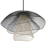 Подвесной светильник Black Grey Mesh Lampshade Hanging Lamp варинант исполнения - 3 | Loft Concept в Костроме