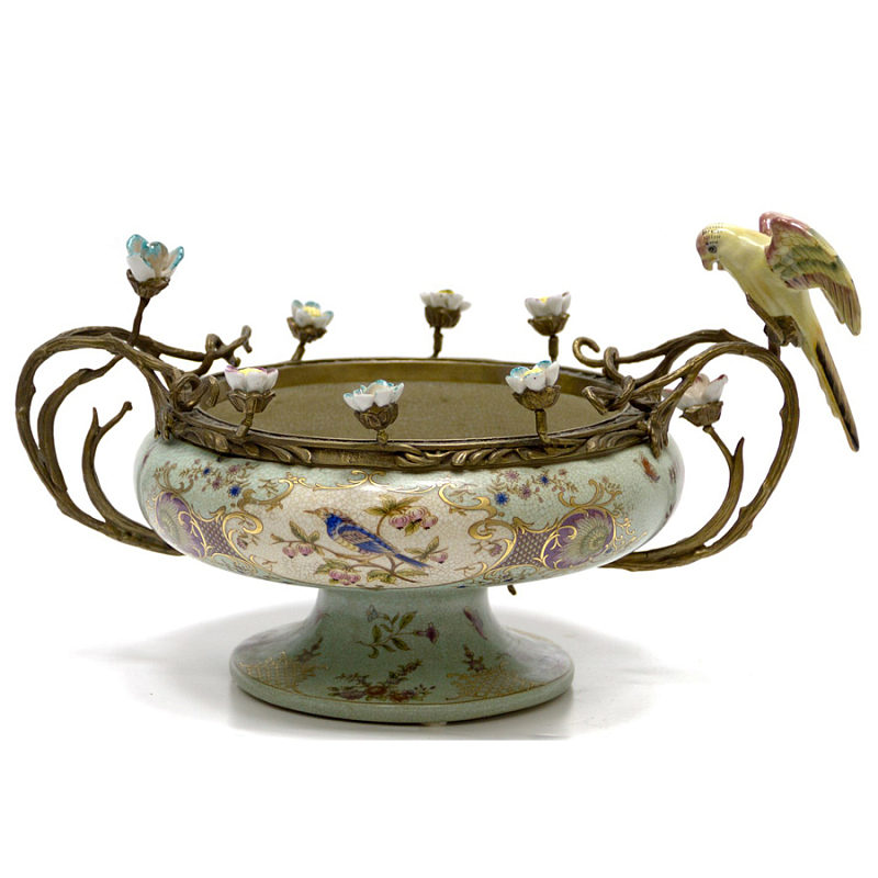 Чаша Bowl Forget-me-not Голубой пастельный Бронза Чаша Bowl Forget-me-not Голубой пастельный Бронза в Костроме | Loft Concept