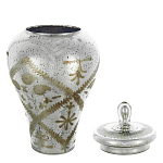 Ваза из стекла с крышкой и декоративными узорами Chinoiserie Ceramics варинант исполнения - 1 | Loft Concept в Костроме