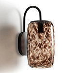 Бра с плафоном из янтарного стекла Amber Olmos Wall Lamp варинант исполнения - 2 | Loft Concept в Костроме