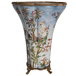 Фарфоровая ваза с изображением попугаев Eden Garden варинант исполнения - 2 | Loft Concept в Костроме