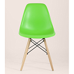 Пластиковый стул на ножках из массива бука Eames Light Green варинант исполнения - 4 | Loft Concept в Костроме