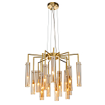 Люстра со стеклянными цилиндрическими плафонами Luminous Cylinders Amber варинант исполнения - 2 | Loft Concept в Костроме
