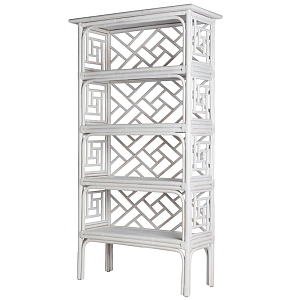 Стеллаж Белый Bamboo Chippendale Etagere White