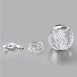 Настольная лампа с прозрачным шарообразным плафоном на цилиндрической подставке Crystal Globule варинант исполнения - 7 | Loft Concept в Костроме