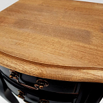 Тумба прикроватная из массива березы с 2-мя ящиками в стиле прованс Vintage варинант исполнения - 6 | Loft Concept в Костроме