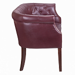 Диван из натуральной кожи на 4-х деревянных ножках из массива бука Chloe Leather Seating vine варинант исполнения - 2 | Loft Concept в Костроме