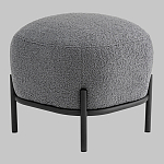 Пуф Стоун букле Fluffy темно-серый варинант исполнения - 1 | Loft Concept в Костроме