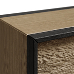 Комод 8 ящиков с подсветкой на рельефном фасаде Warm Industrial варинант исполнения - 8 | Loft Concept в Костроме