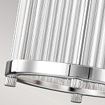 Подвесной светильник цвета хром с рифленым стеклянным цилиндрическим плафоном в современном стиле Feiss варинант исполнения - 6 | Loft Concept в Костроме