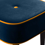 Квадратный мягкий пуф на черных ножках Winton Pouf Square варинант исполнения - 4 | Loft Concept в Костроме