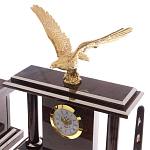 Настольный письменный набор из природного камня обсидиана с декором в виде орла Golden Eagle варинант исполнения - 2 | Loft Concept в Костроме