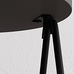 Стол приставной с 2-мя круглыми столешницами цвета антрацит ESSEL SIDE TABLE ANTHRACITE варинант исполнения - 1 | Loft Concept в Костроме
